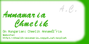 annamaria chmelik business card